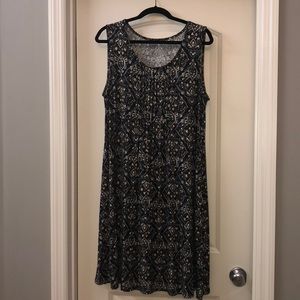 Sleeveless smocked dress